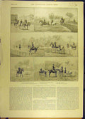 Original Old Antique Print 1889 Schoolboy Holiday Frolick Story Sketches Horse