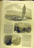 Original Old Antique Print 1853 Russia Turkey Kreuz Elbe Mau Sketches Victorian