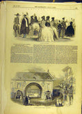 Original Old Antique Print 1845 Costumes Prado Royal Palace Madrid Armeria Spain