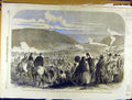 Old Antique Print 1861 Brighton Volunteer Military Troops Easter-Monday 19th