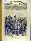 Old Antique Print 1871 Belgian Guardes Civiques Wimbeldon Princess Louise 19th