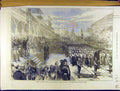 Old Antique Print 1872 Review School Horticultural Garden Holborn Viaduct 19th