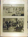 Original Old Antique Print 1898 Spanish-American War Cadiz Tampa Florida 19th
