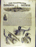 Original Old Antique Print 1846 Kaffir Chiefs Sketches Africa Beaufort 19th