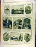 Original Old Antique Print 1907 Kingston Catastrophe Victims Ruins West-India