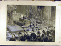 Original Old Antique Print 1888 Emperor Funeral Friedrichskron Palace Schloss