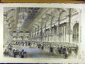 Original Old Antique Print 1855 Royal Visit France Ball Hotel De Ville Paris