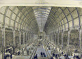 Original Old Antique Print 1857 Manchester Art Treasure Exhibition Great Hall