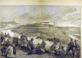 Old Antique Print 1882 Volunteer Review Portsmouth Corps Attack Portsdown 19th