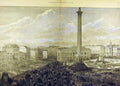 Old Antique Print 1882 Royal Review Troops Egypt Trafalgar Square Crowds 19th