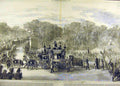 Original Old Antique Print 1860 Funeral Procession Prince Jerome Paris Concorde