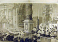 Old Antique Print 1870 Christmas Day Service St. Peter'S Rome Cathedral 19th