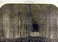 Original Old Antique Print 1861 Westminster Abbey Interior Service Columns 19th