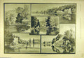 Original Old Antique Print 1892 Angling Resorts Wey Guildford Fishing Sport 19th