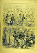 Original Old Antique Print 1882 Pheasant Shooting Game-Birds Sport Victorian