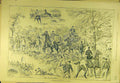 Original Old Antique Print 1891 Queen'S Staghounds Salthill Hunting Sport 19th