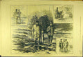 Original Old Antique Print 1880 September Salmon Sketches Orchy Fishermen 19th