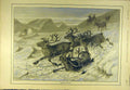 Original Old Antique Print 1893 Reindeer Shooting Sport Wild-Animal Hunting 19th