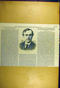 Original Old Antique Print 1878 Portrait Molloy Sporting Dramatic News Victorian