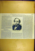 Original Old Antique Print 1880 Portrait George-Grossmith Sporting Dramatic News
