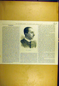 Original Old Antique Print 1882 Brookfield Turfiana Portrait 19th