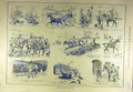 Original Old Antique Print 1886 Sketches Good-Bad Luck Sporting Sport Victorian