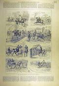 Original Old Antique Print 1893 Sporting Tradesman Sketches Hunting Hunt 19th