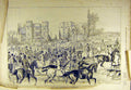 Original Old Antique Print 1880 North-Warwickshire Kenilworth Hunt Meet 19th