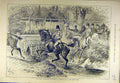 Old Antique Print 1880 Royal Buckhounds Salthill Fence River Hunters Hunt 19th