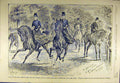 Original Old Antique Print 1889 Ellimans Embrocation Advert Riders Horses 19th