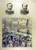 Old Antique Print 1890 Malet Anderson Portrait Scarborough Duke Clarence 19th