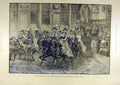 Original Old Antique Print 1890 Prussian Guardes-Du-Corps Reiterfeste Potsdam