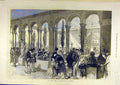 Original Old Antique Print 1871 French Annexe International Exhibition Exhibits