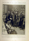 Original Old Antique Print 1907 Laurier Deakin Benchers Gray'S Inn Cowper 20th