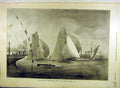 Original Old Antique Print 1894 Cowes Twenty-Raters Race Princess Beatrice Yacht