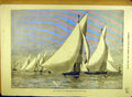 Old Antique Print 1884 Regatta Cowes Town-Plate Royal Yacht Club Sailing 19th