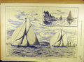 Old Antique Print 1889 Royal Yacht Squadron Regatta Irex Valkyrie Yarana 19th