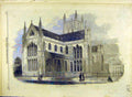 Original Old Antique Print 1861 Worcester Cathedral Building Architecture 19th