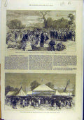 Old Antique Print 1872 Prince Arthur Birmingham Exhibition Horticulture 19th
