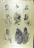 Old Antique Print 1888 Parnell Inquiry Commission Sketch Court Liverpool 19th