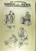 Original Old Antique Print 1888 Sketches Parnell Inquiry Court Commission 19th