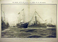 Old Antique Print 1907 Battle-Ship Admiral Dreadnought King Naval Fleet 20th