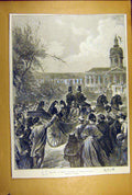 Old Antique Print 1888 Queen Victoria Charlottenburg Hosang Sketch Royal 19th