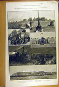 Original Old Antique Print 1891 Expedition Mashonaland Tuli Africa Bsa Jameson