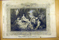 Old Antique Print 1855 Empress French Ladies Honour Portrait Winterhalter 19th