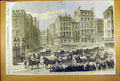 Original Old Antique Print 1869 King Belgian Address City Procession Pall-Mall