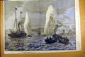 Old Antique Print 1888 Porchester Creeksubmarine Mines Port Admiral Yacht 19th