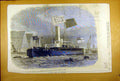 Original Old Antique Print 1871 Hm Twin-Screw Iron-Clad Monitor Glatton Ship
