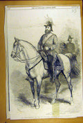 Old Antique Print 1856 Duke Cammbridge Royal Highness Cammanding-In-Chief 19th
