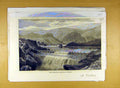 Original Old Antique Print 1872 Dam Water-Suppply Bombay India 19th